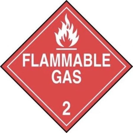 Accuform DOT PLACARD HAZARD CLASS 2  GASES MPL202MG10 MPL202MG10